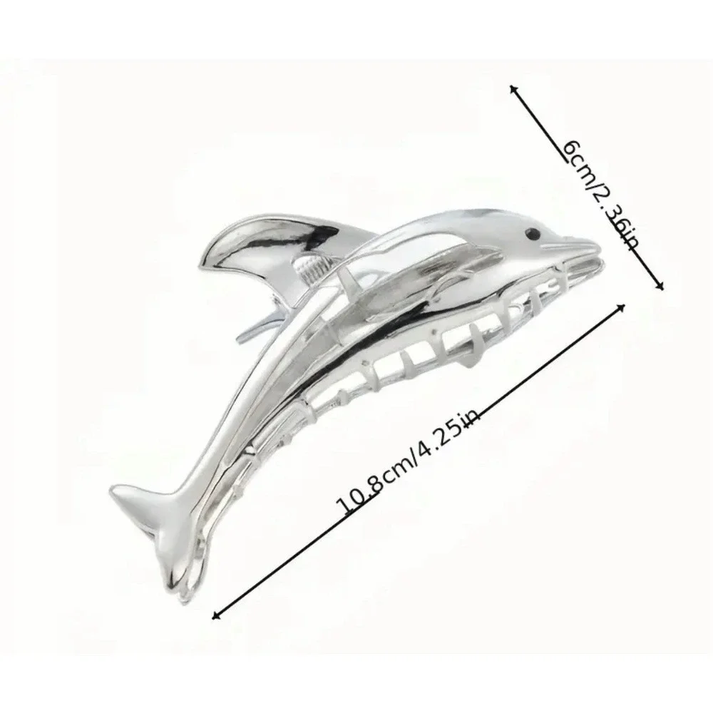 Ocean Animal‎ Dolphin Hair Clip Women Large Clip Hair Claw NEW
